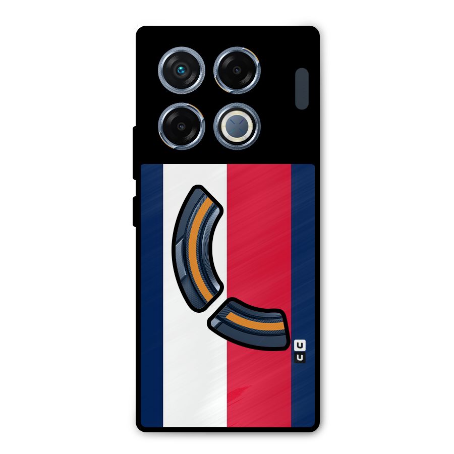 Electric Colors Stripe Metal Back Case for Infinix GT 20 Pro