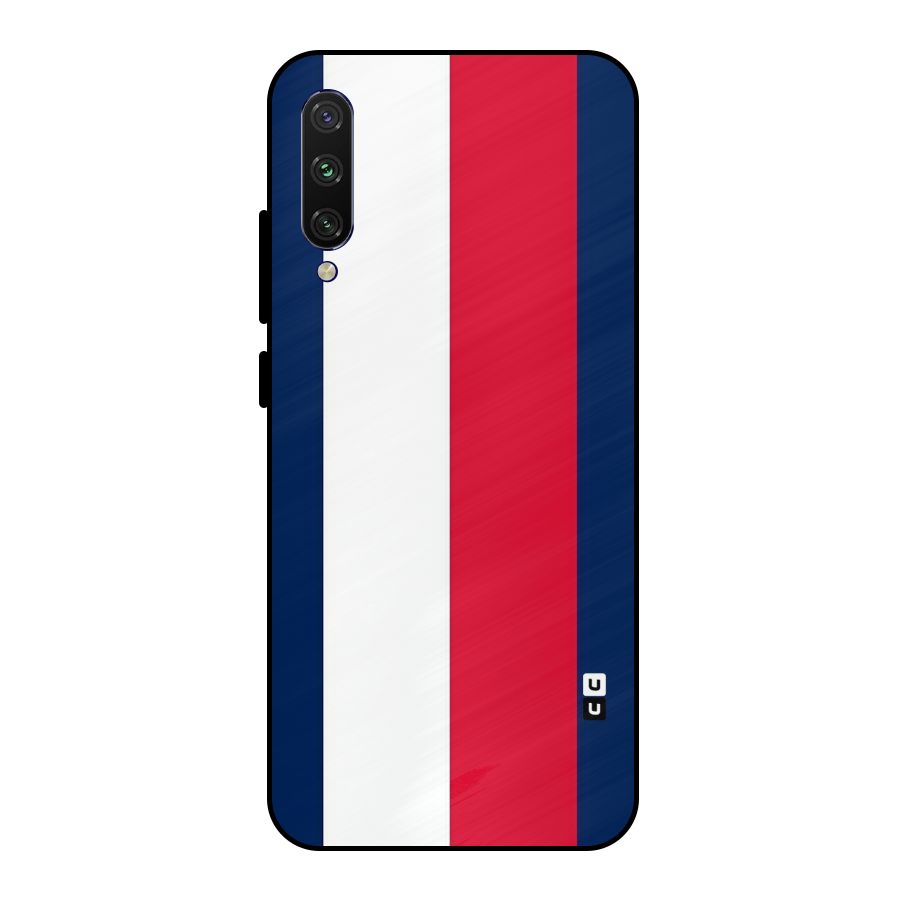 Electric Colors Stripe Metal Back Case for Mi A3