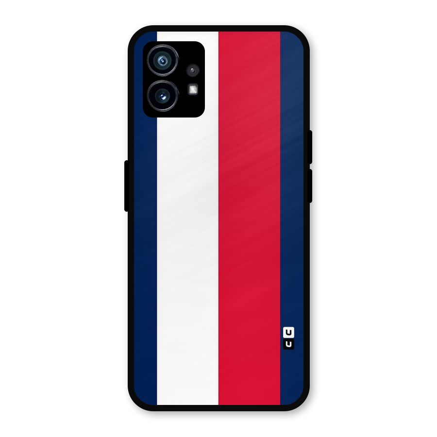 Electric Colors Stripe Metal Back Case for Nothing Phone 1