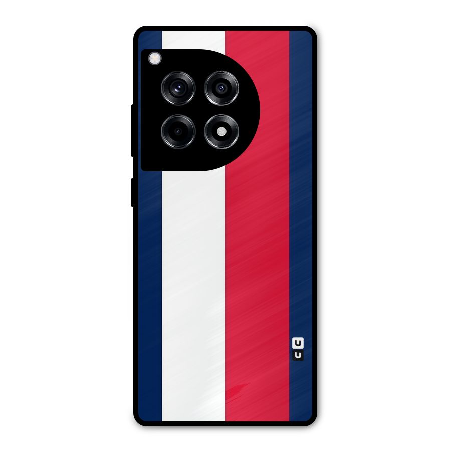 Electric Colors Stripe Metal Back Case for OnePlus 12R