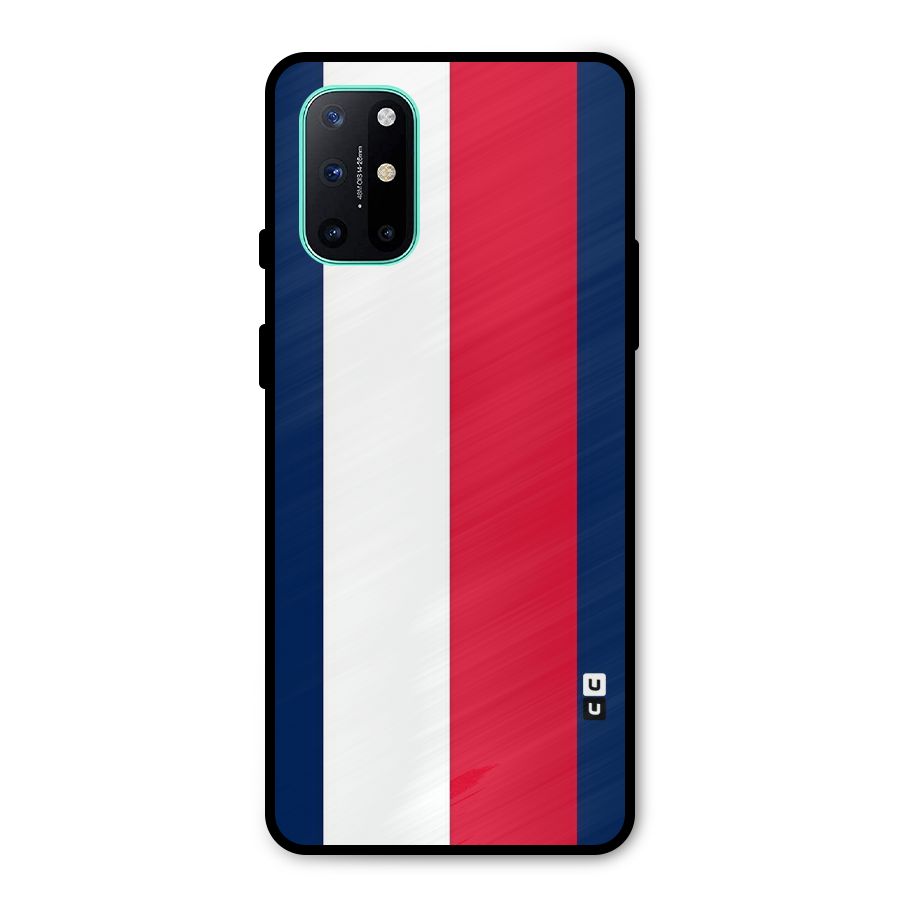 Electric Colors Stripe Metal Back Case for OnePlus 8T