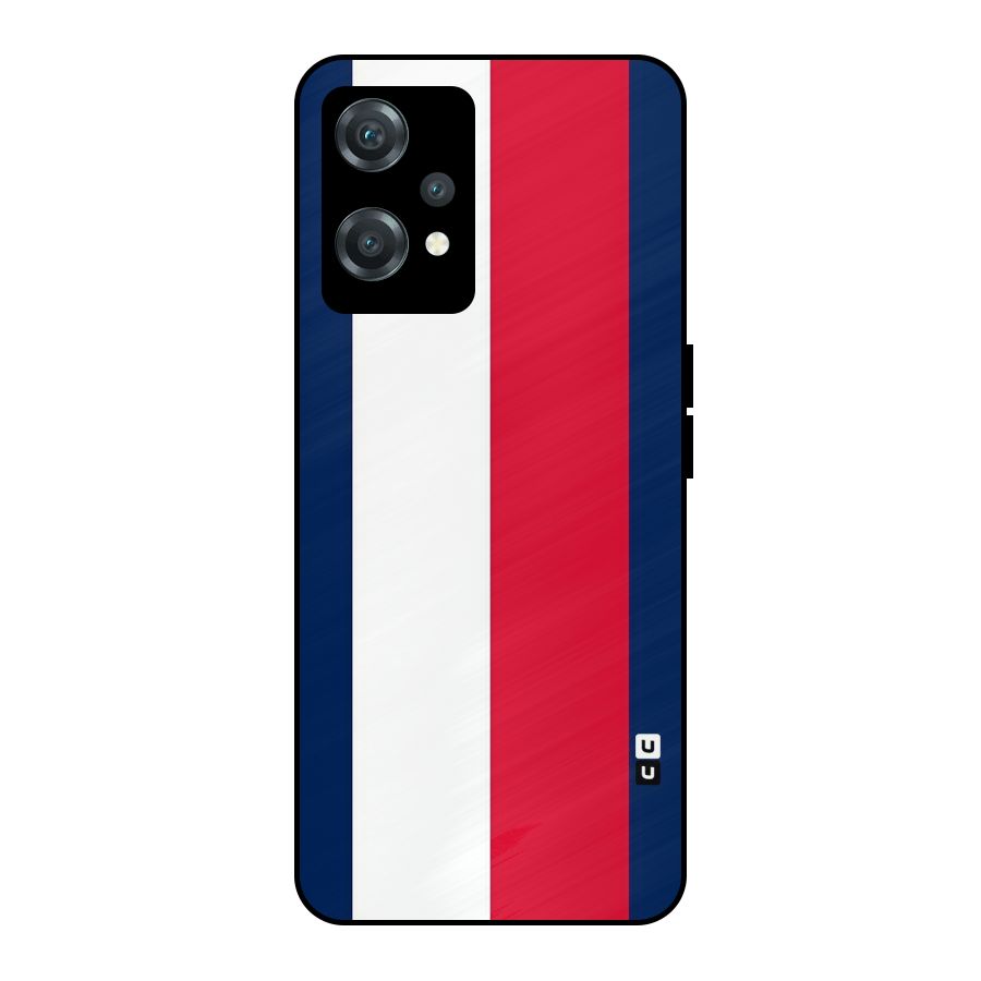 Electric Colors Stripe Metal Back Case for OnePlus Nord CE 2 Lite 5G