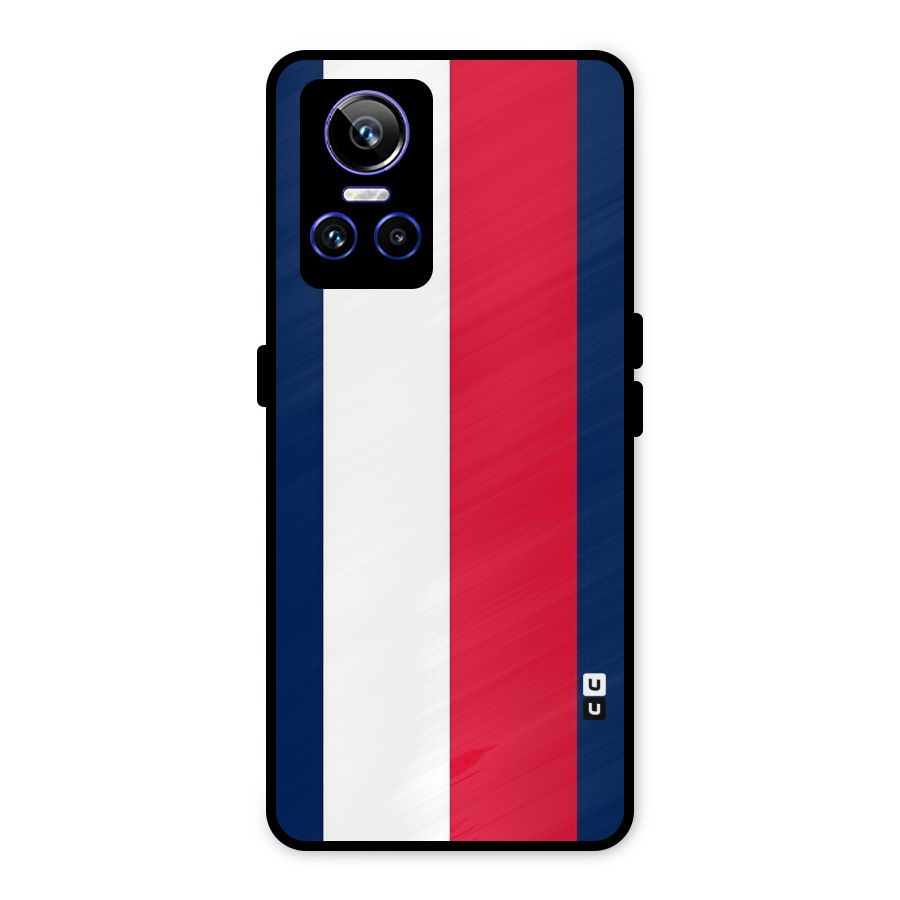 Electric Colors Stripe Metal Back Case for Realme GT Neo 3