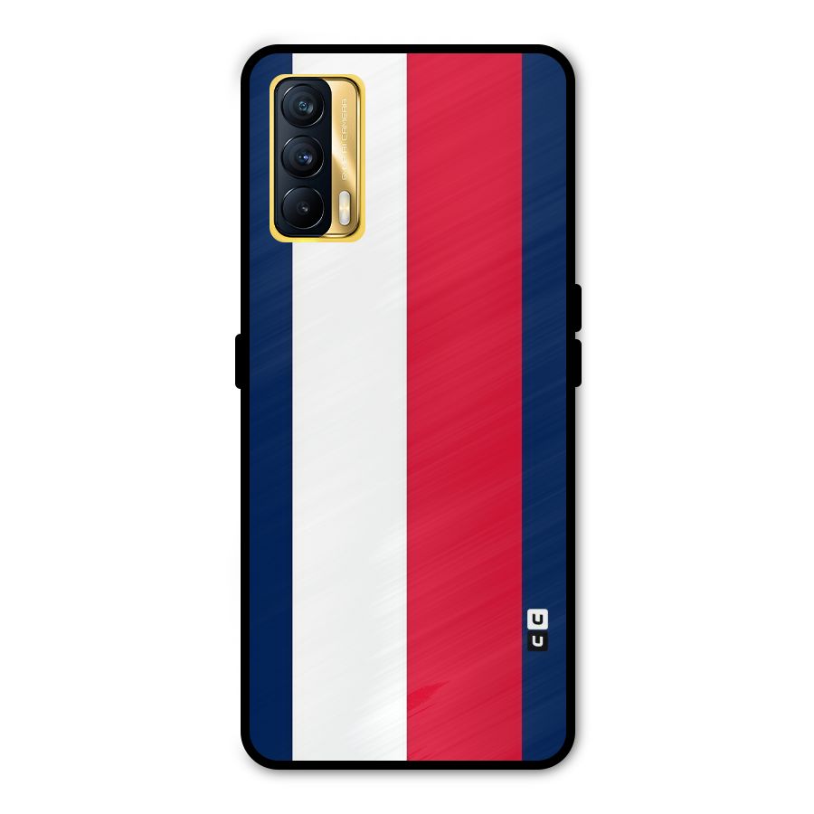 Electric Colors Stripe Metal Back Case for Realme X7