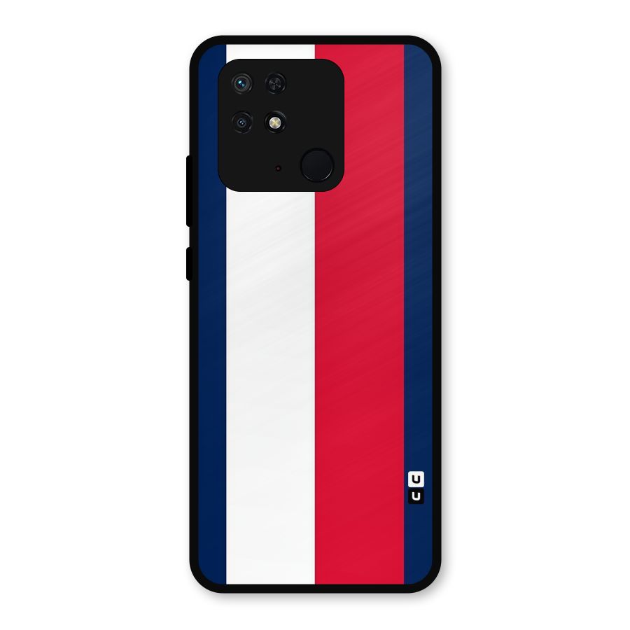 Electric Colors Stripe Metal Back Case for Redmi 10 Power