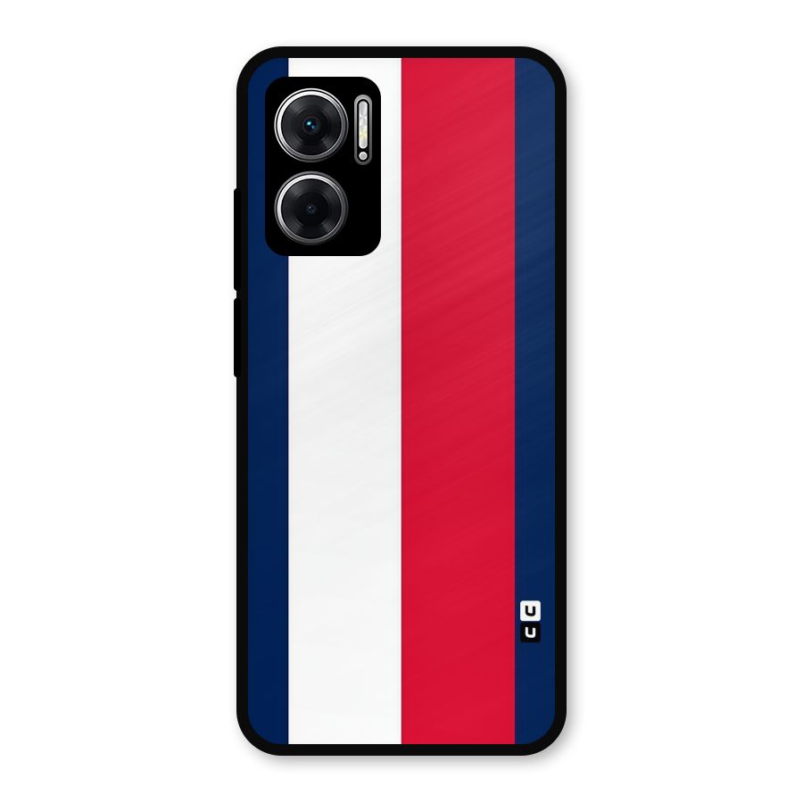 Electric Colors Stripe Metal Back Case for Redmi 11 Prime 5G