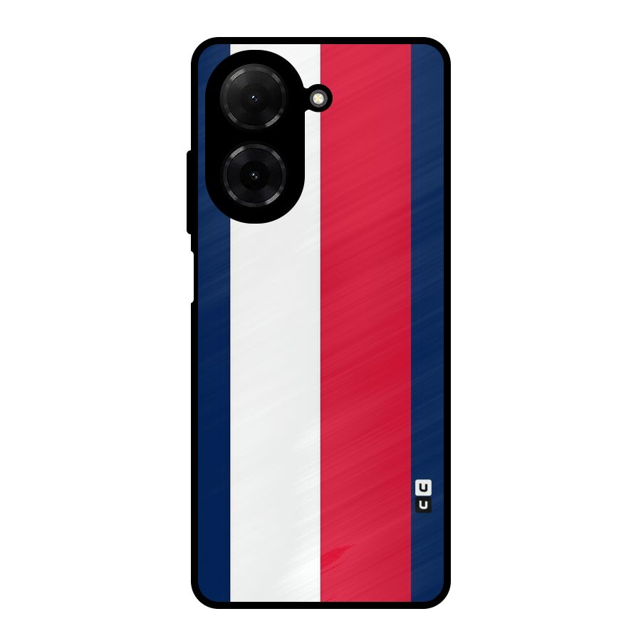 Electric Colors Stripe Metal Back Case for Redmi A5 4G