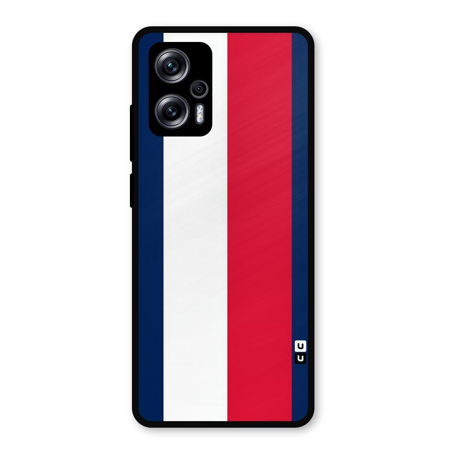 Electric Colors Stripe Metal Back Case for Redmi K50i