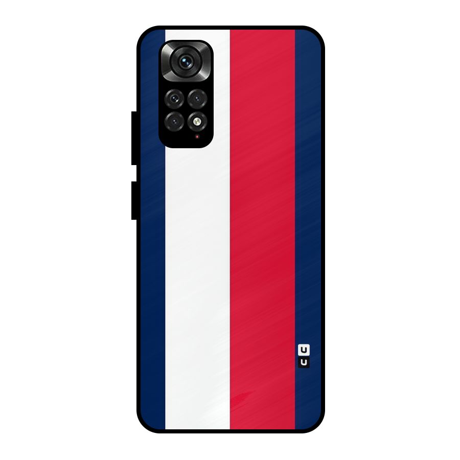 Electric Colors Stripe Metal Back Case for Redmi Note 11 Pro Plus 5G