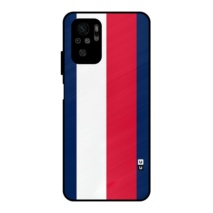 Electric Colors Stripe Metal Back Case for Redmi Note 11 SE