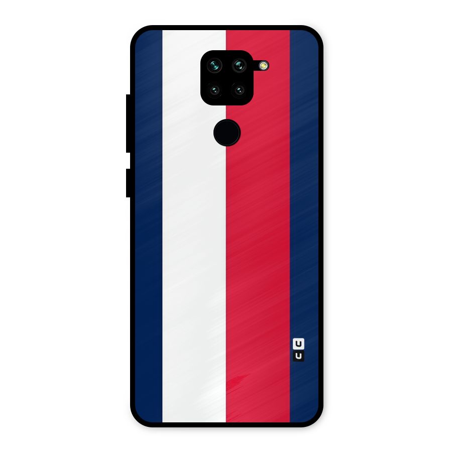 Electric Colors Stripe Metal Back Case for Redmi Note 9