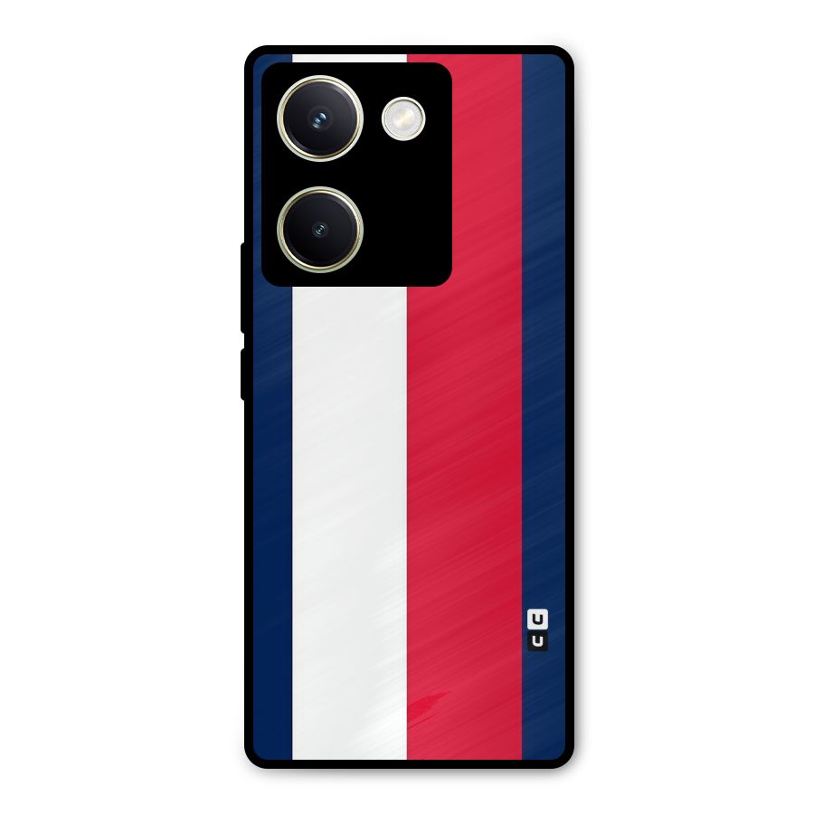 Electric Colors Stripe Metal Back Case for Vivo Y200 Pro