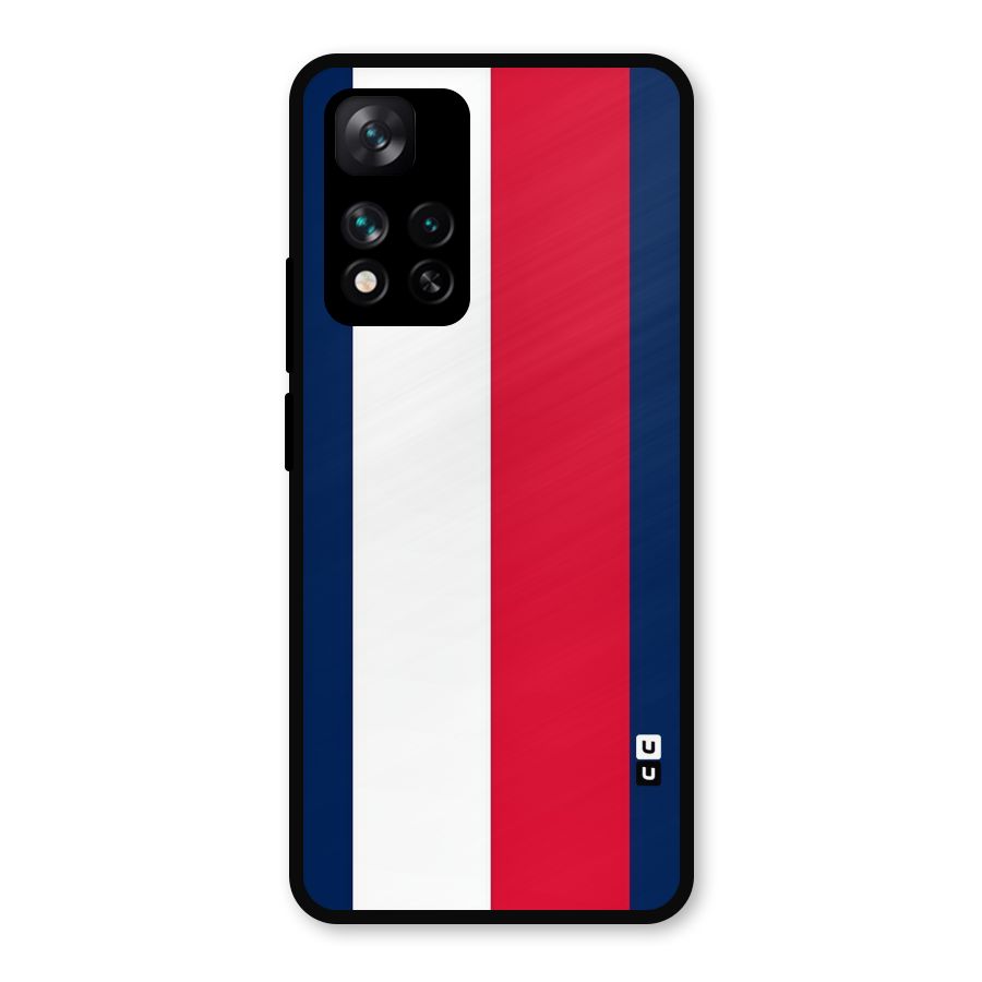 Electric Colors Stripe Metal Back Case for Xiaomi 11i Hypercharge 5G