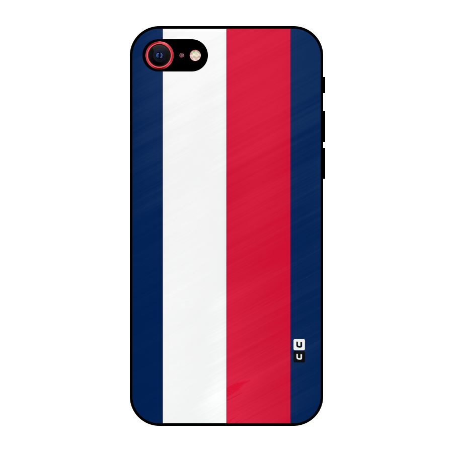 Electric Colors Stripe Metal Back Case for iPhone 7