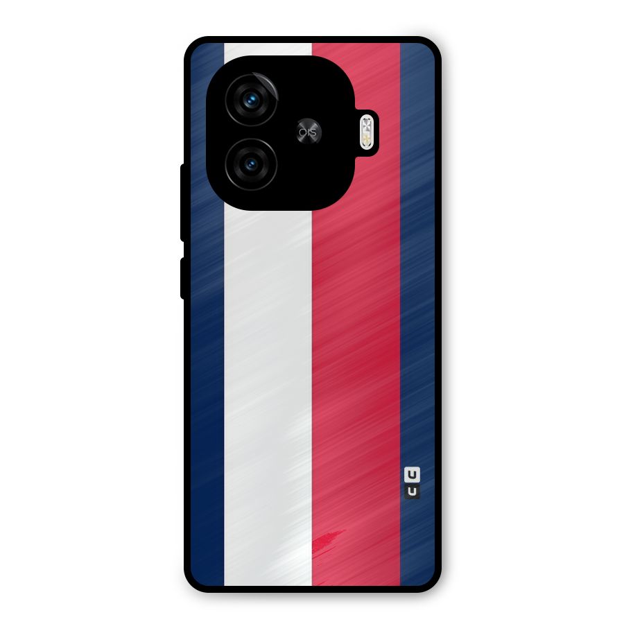 Electric Colors Stripe Metal Back Case for iQOO Neo 10R