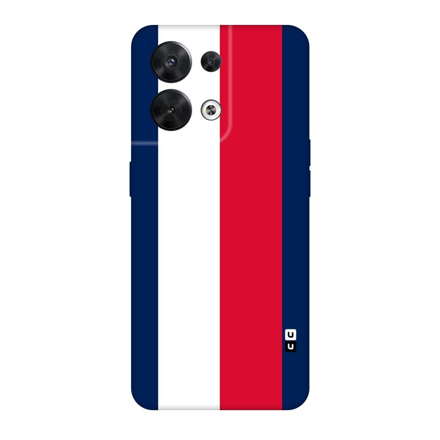 Electric Colors Stripe Original Polycarbonate Back Case for Oppo Reno8 5G