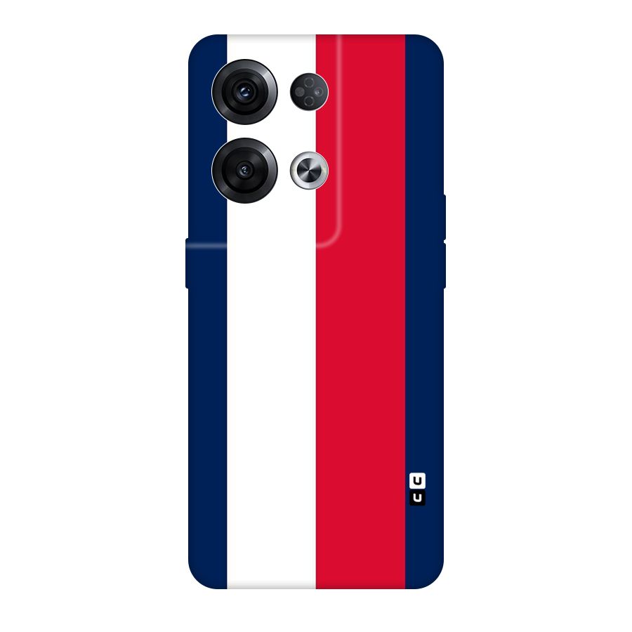 Electric Colors Stripe Original Polycarbonate Back Case for Oppo Reno8 Pro 5G