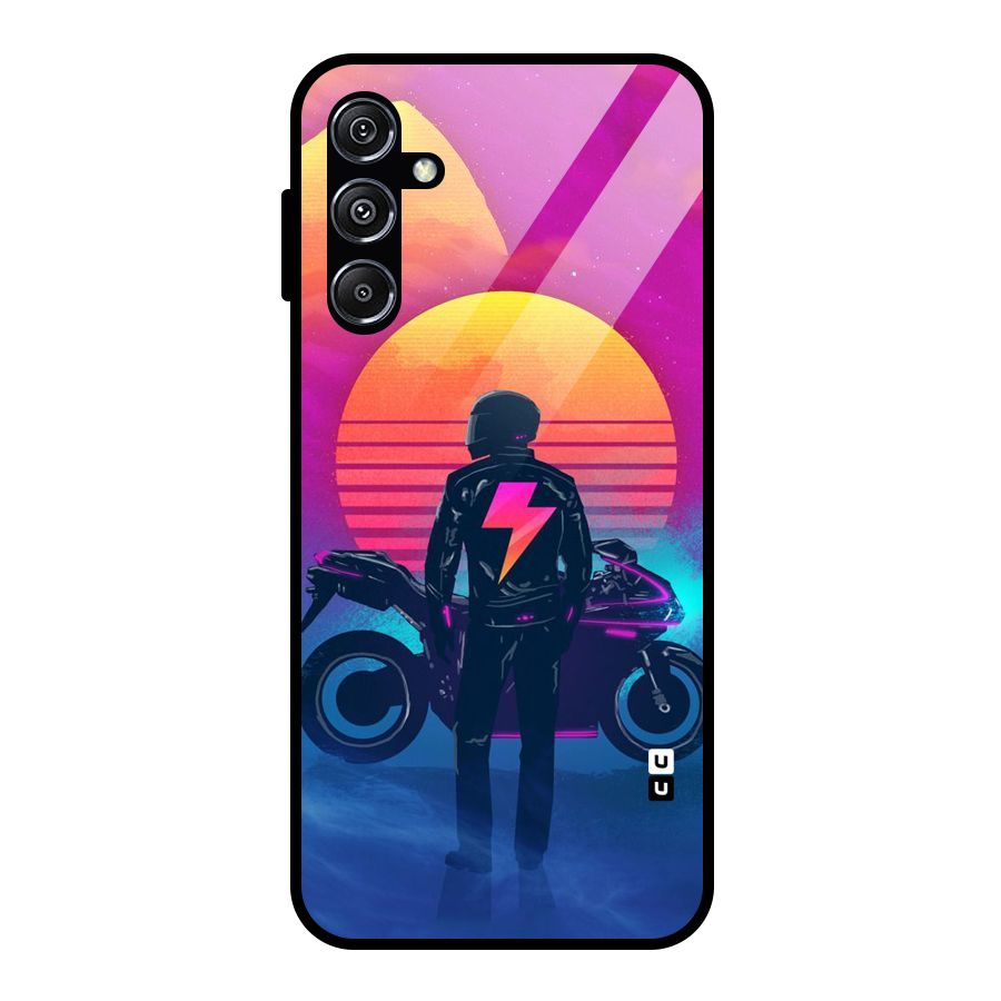 Electric Ride Glass Back Case for Galaxy M34 5G