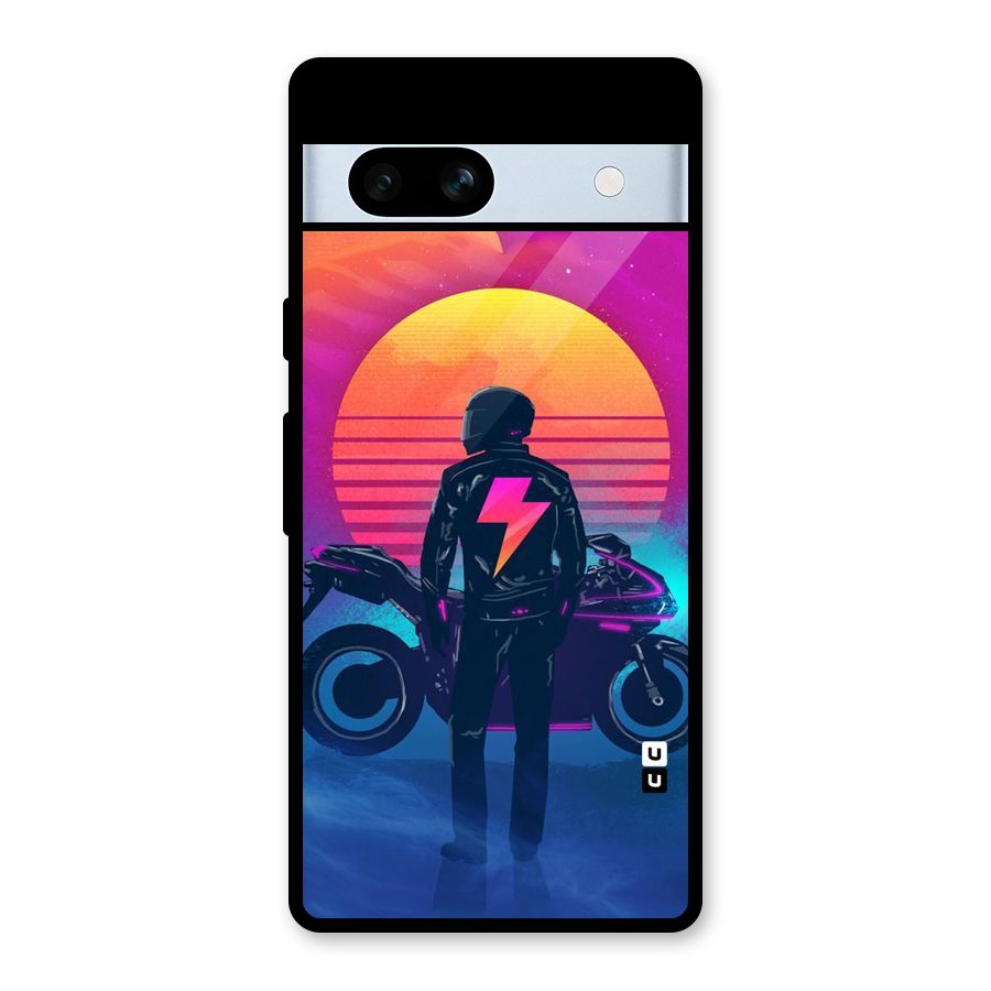 Electric Ride Glass Back Case for Google Pixel 7a