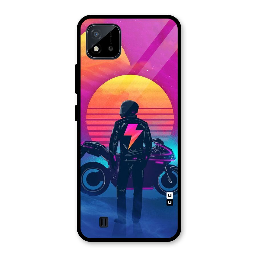 Electric Ride Glass Back Case for Realme C11 2021