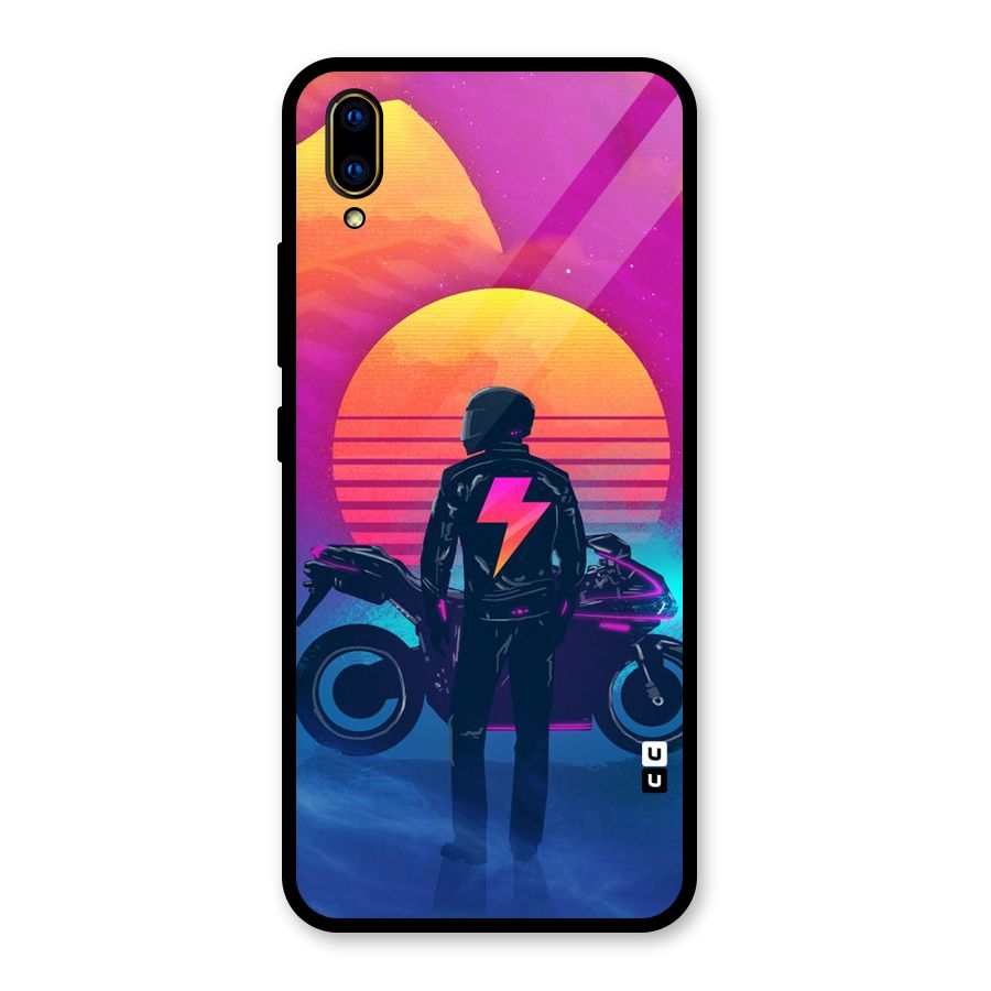 Electric Ride Glass Back Case for Vivo V11 Pro