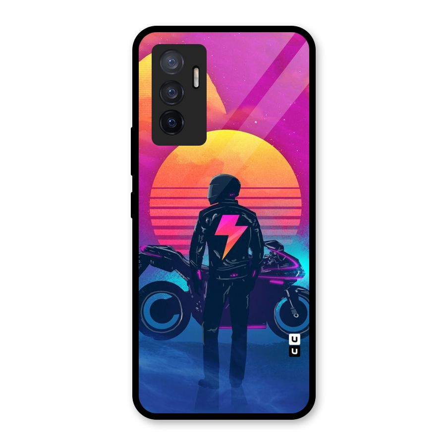 Electric Ride Glass Back Case for Vivo V23e