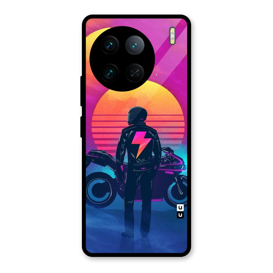 Electric Ride Glass Back Case for Vivo X90 Pro