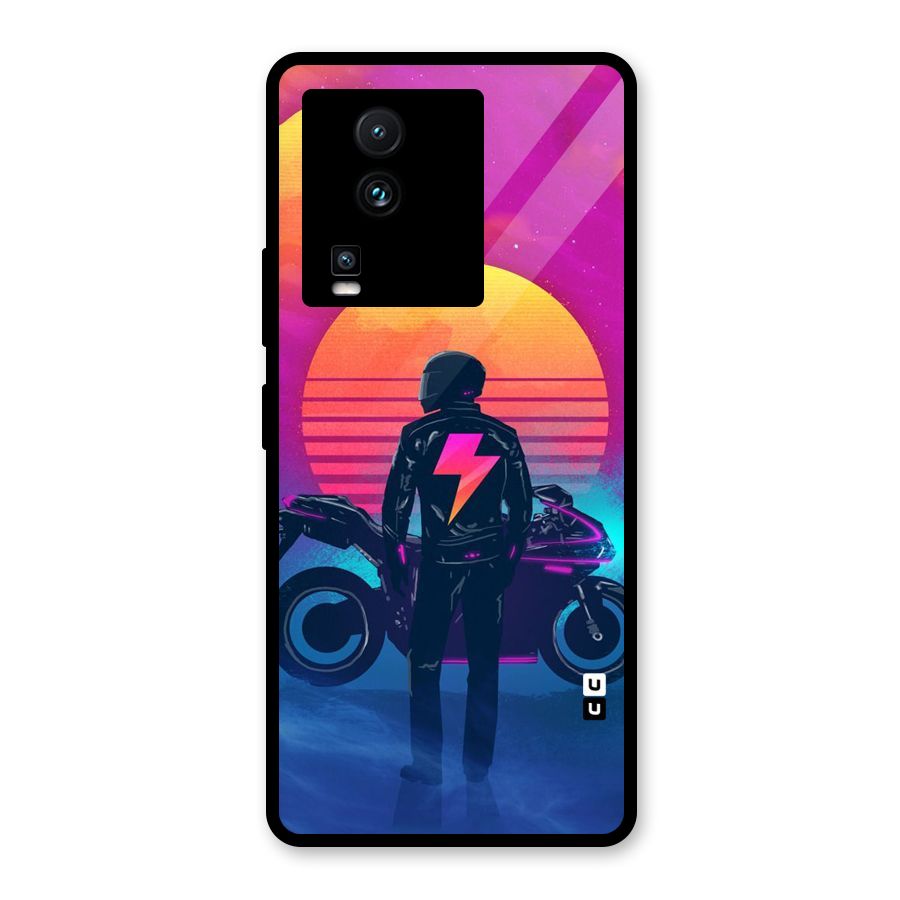 Electric Ride Glass Back Case for Vivo iQOO Neo 7