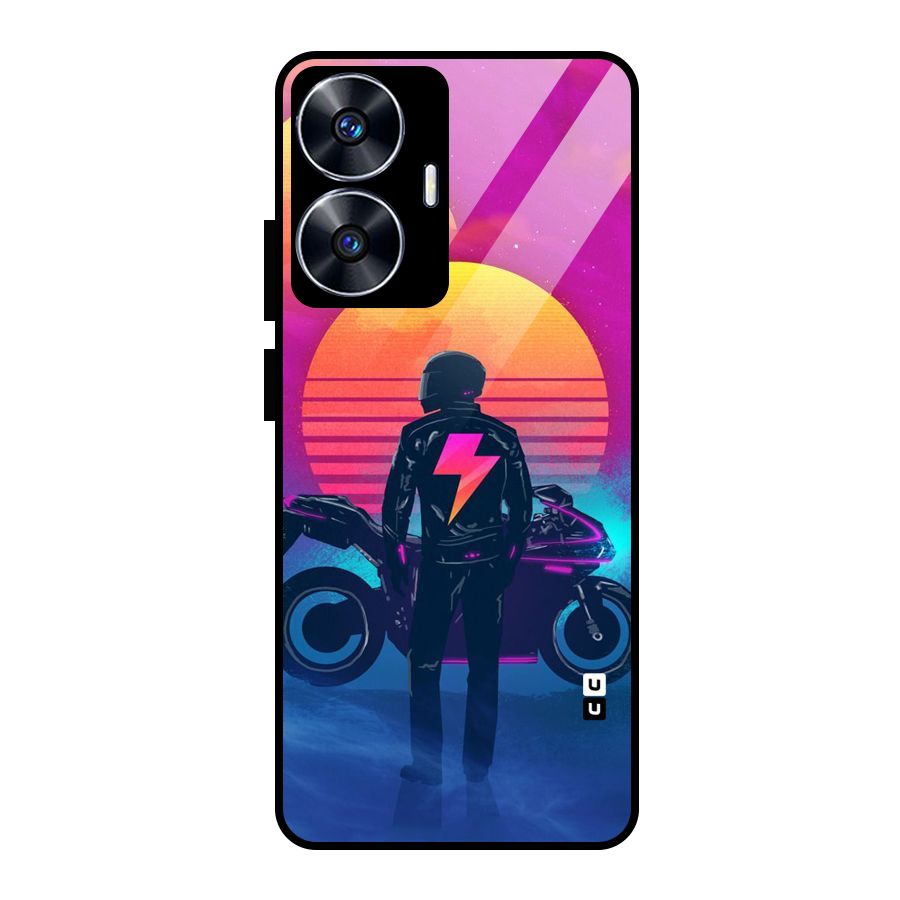 Electric Ride Glass Back Case for realme C55