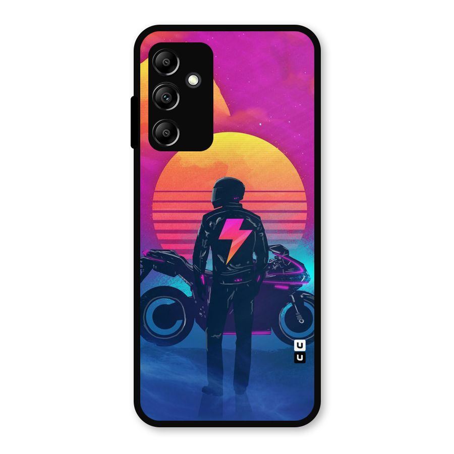 Electric Ride Metal Back Case for Galaxy A14 5G