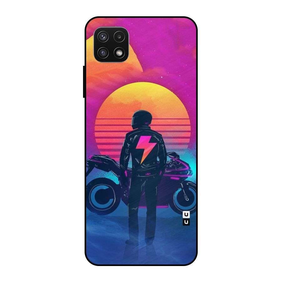 Electric Ride Metal Back Case for Galaxy A22 5G