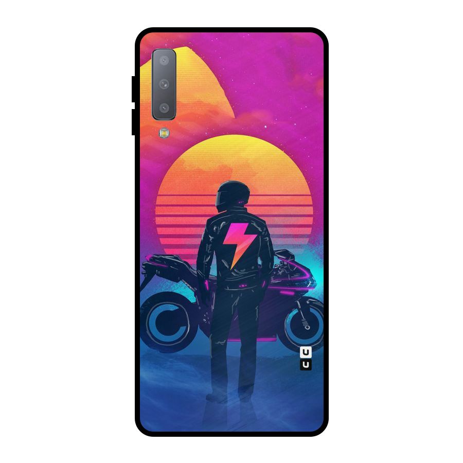 Electric Ride Metal Back Case for Galaxy A7 (2018)