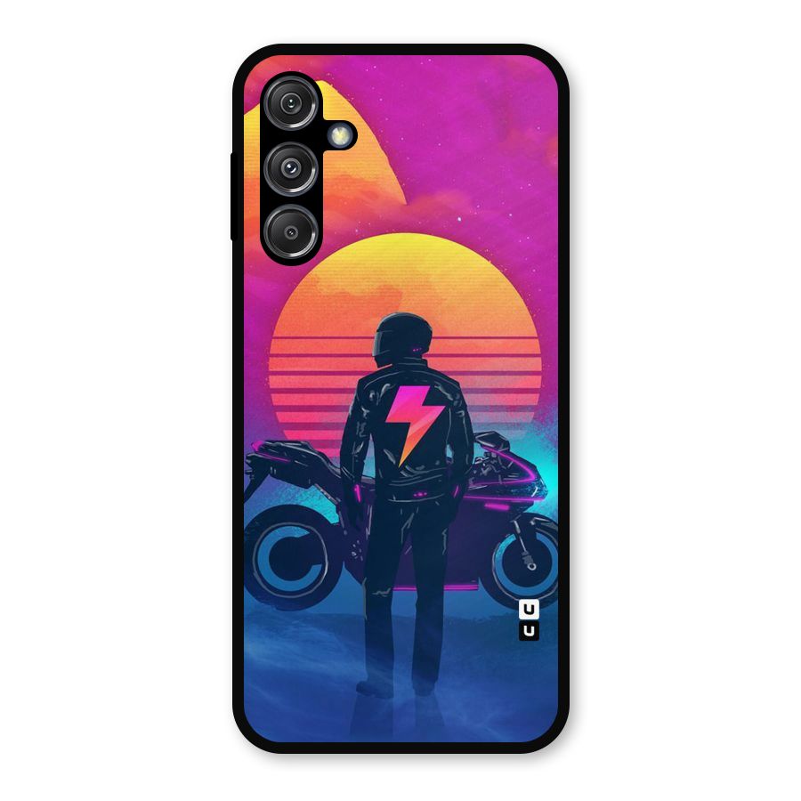 Electric Ride Metal Back Case for Galaxy M34 5G