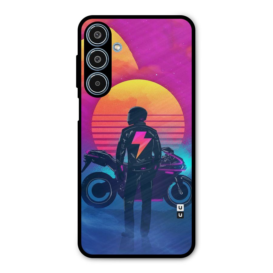 Electric Ride Metal Back Case for Galaxy M35