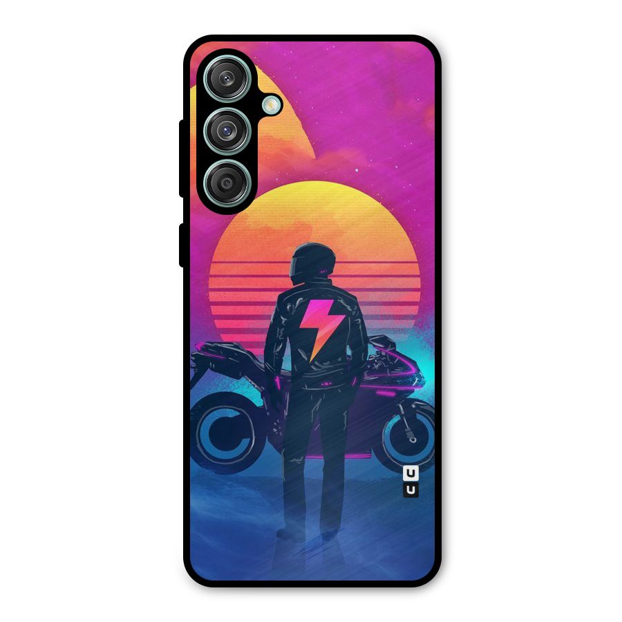 Electric Ride Metal Back Case for Galaxy M55 5G