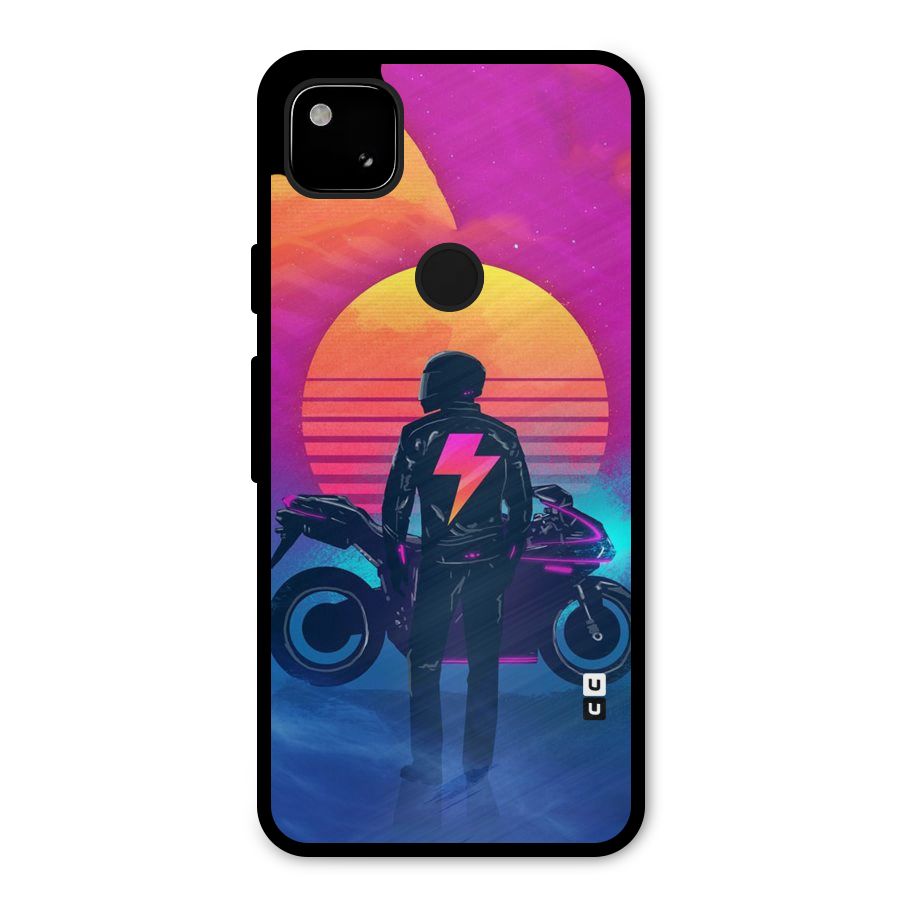Electric Ride Metal Back Case for Google Pixel 4a