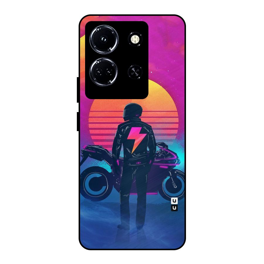 Electric Ride Metal Back Case for Infinix Note 30 5G