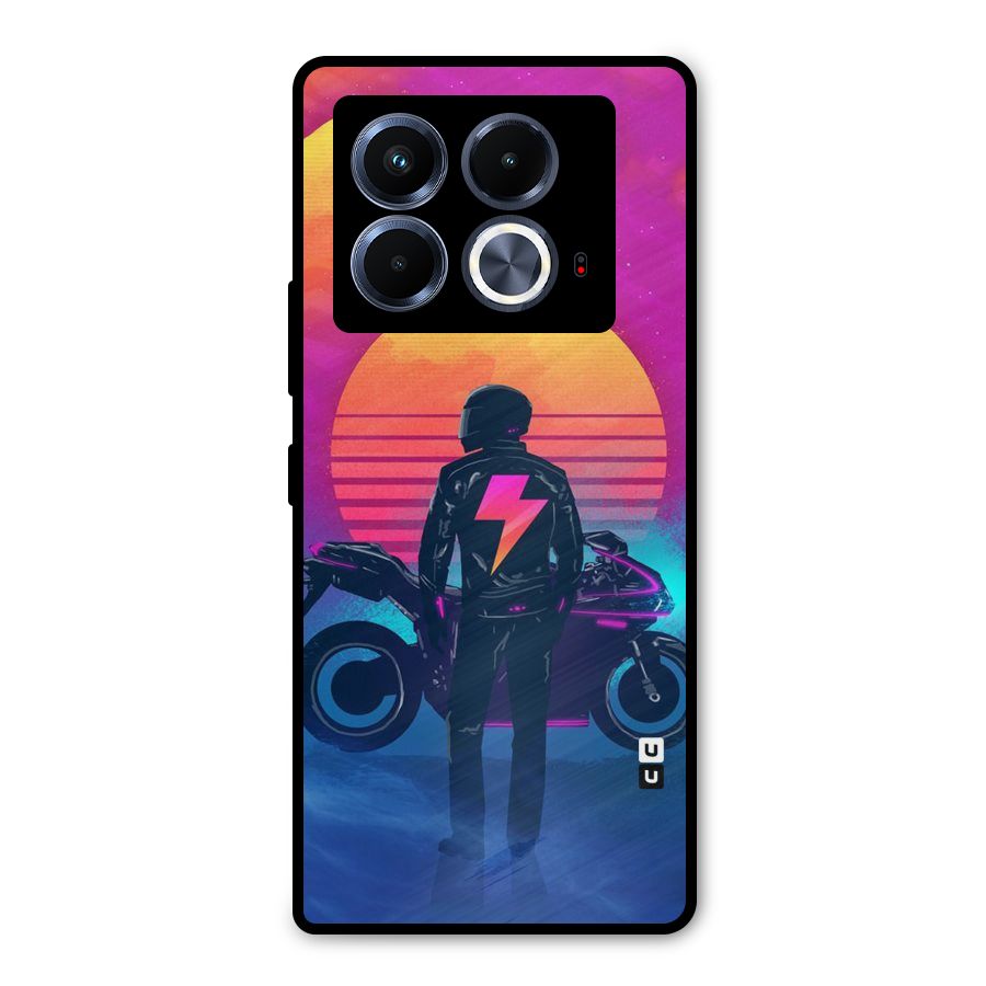Electric Ride Metal Back Case for Infinix Note 40 5G