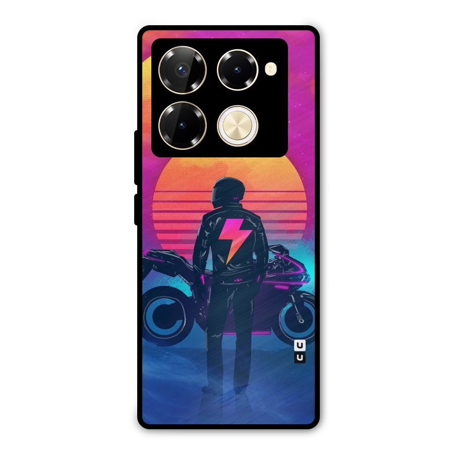 Electric Ride Metal Back Case for Infinix Note 40 Pro
