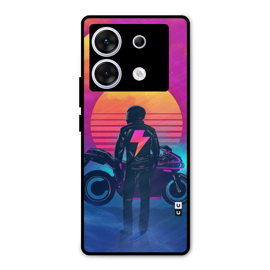 Electric Ride Metal Back Case for Infinix Zero 30 5G