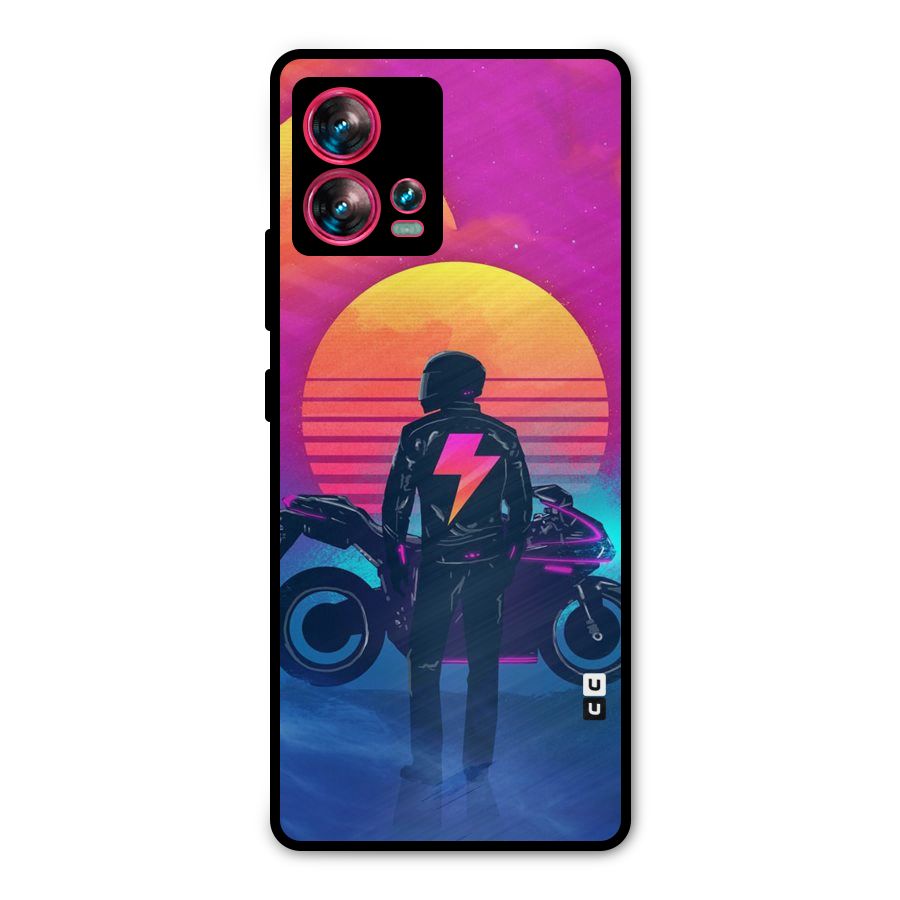 Electric Ride Metal Back Case for Motorola Edge 30 Fusion