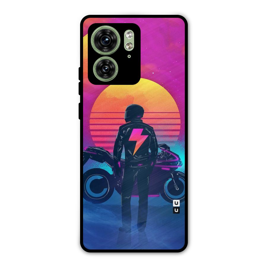 Electric Ride Metal Back Case for Motorola Edge 40 5G