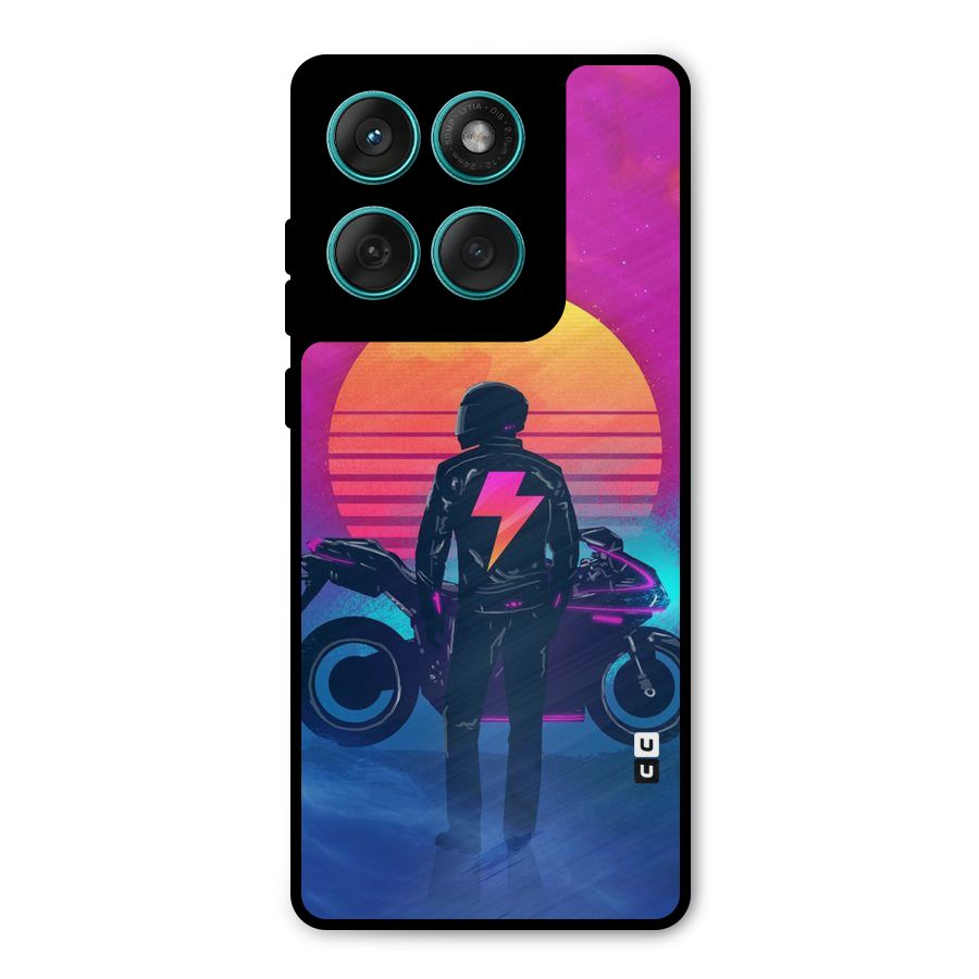 Electric Ride Metal Back Case for Motorola Edge 60