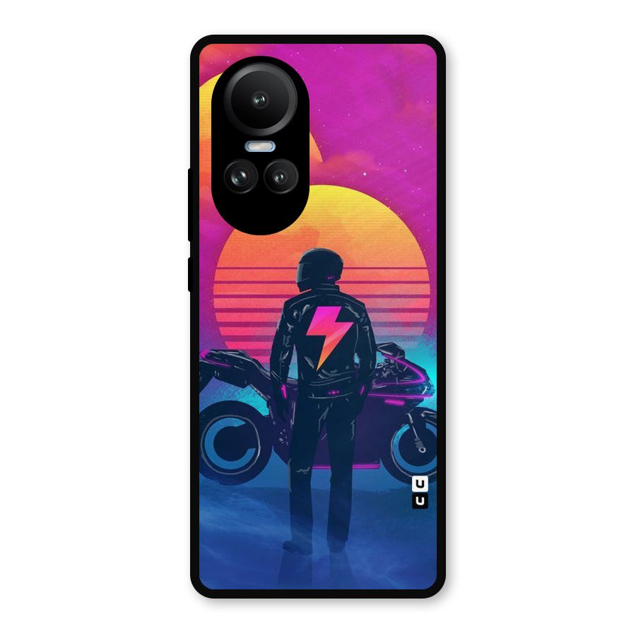Electric Ride Metal Back Case for Oppo Reno10 Pro