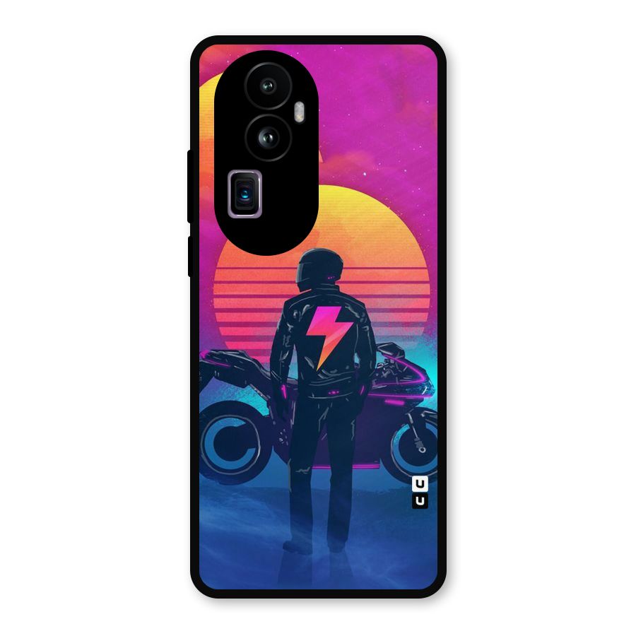 Electric Ride Metal Back Case for Oppo Reno10 Pro Plus