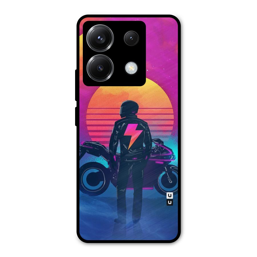 Electric Ride Metal Back Case for Poco X6