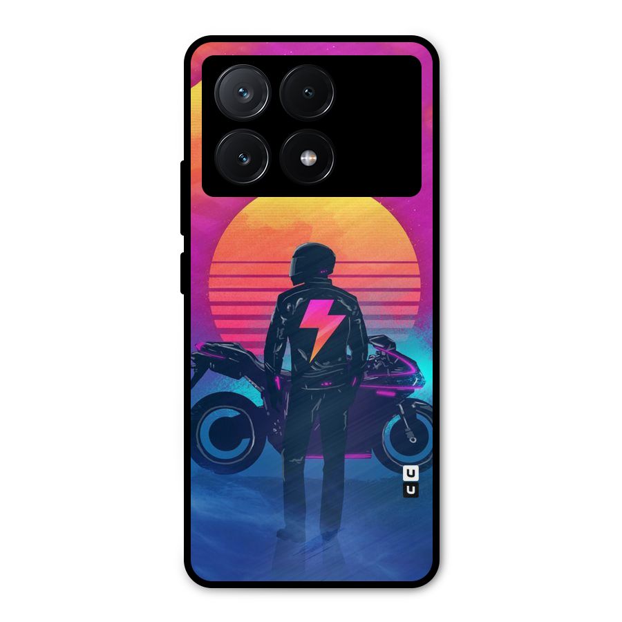 Electric Ride Metal Back Case for Poco X6 Pro