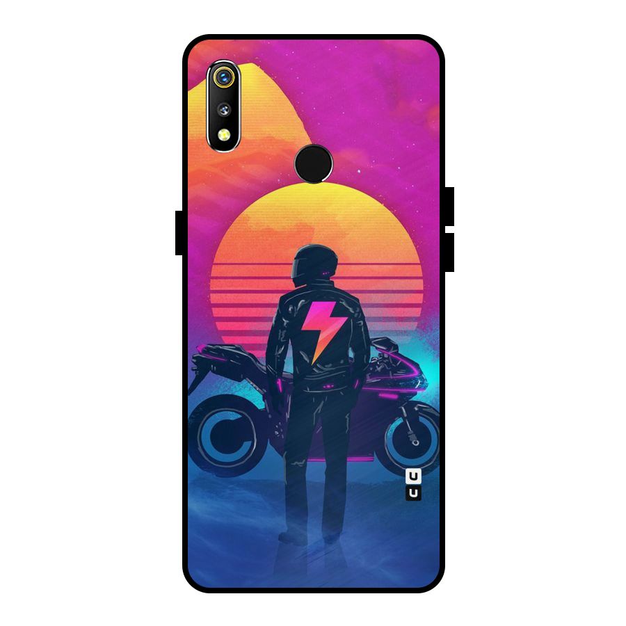 Electric Ride Metal Back Case for Realme 3i