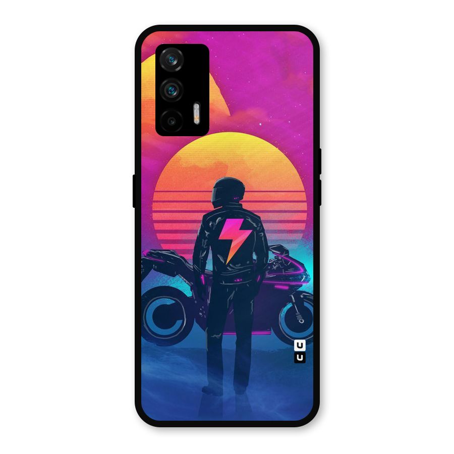 Electric Ride Metal Back Case for Realme X7 Max