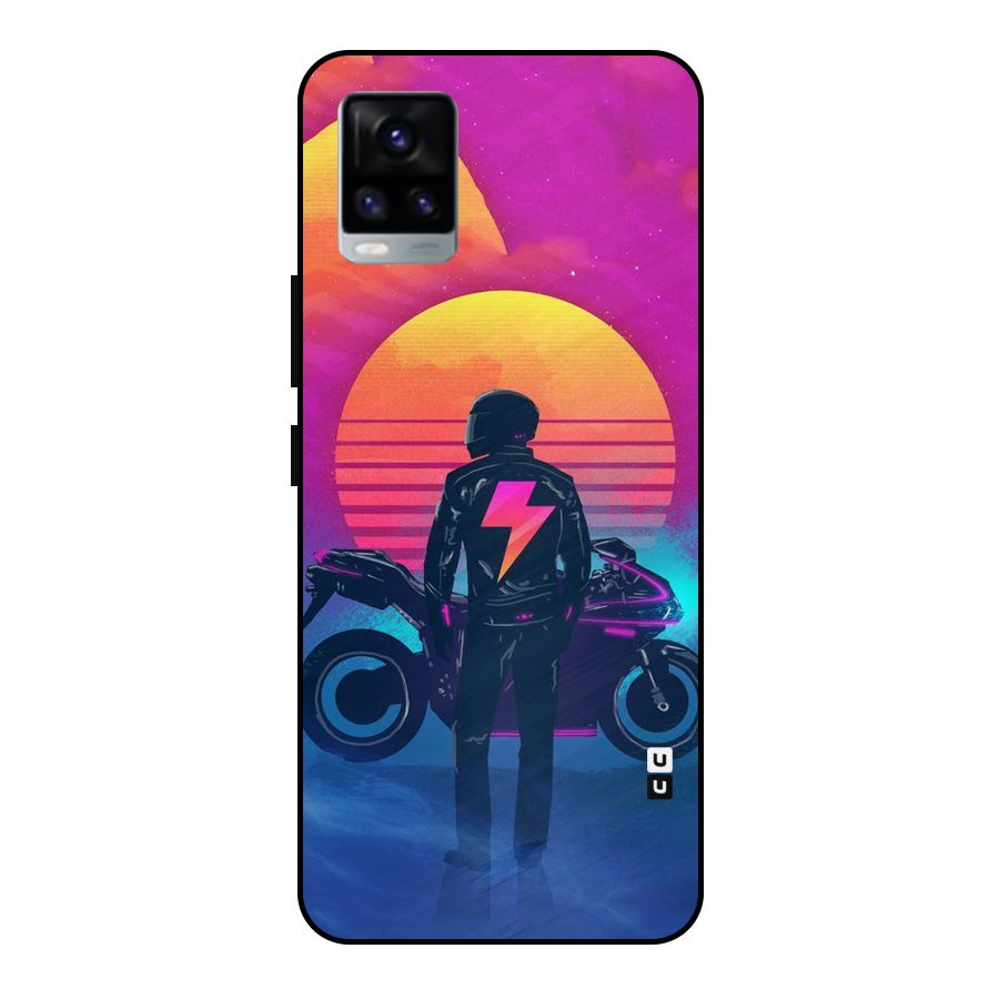 Electric Ride Metal Back Case for Vivo V20 2021